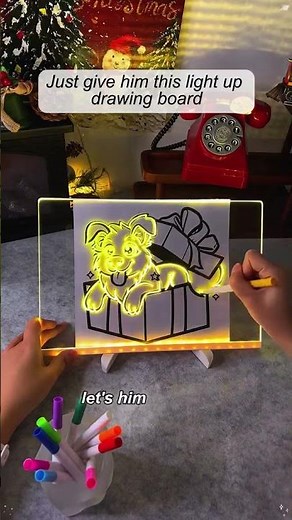 Christmas Hot Sale 49% OFF - LED Note Board with Colored Pens