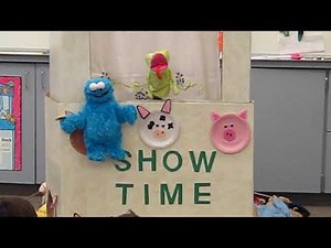 Cookie Monster and Kermit the Frog from SesameStreet