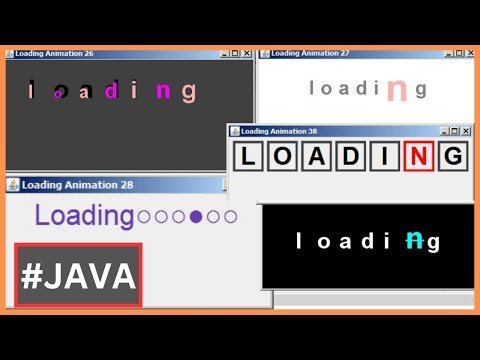 Loading Text Animations In Java Swing Using Netbeans - [ Java Project With Source Code ]