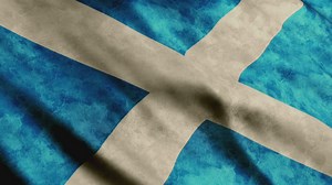 Scotland waving 3D flag - Free Stock Video