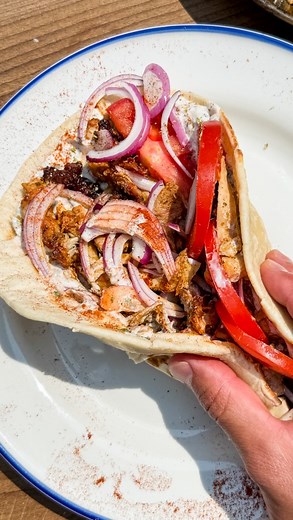 Greek Chicken Gyros with Tzaziki… easy, absolutely packed with flavour and a must-try if you love Mediterranean food. The chicken is tender and juicy in the middle with just the right amount of crispy bits. And don’t skip the mustard! It gives the chicken a delicious tang and helps the seasonings to stick. I also highly recommend making this on your @TraegerGrills for an incredible wood-fired flavour and perfectly even cooking. Serve the gyros as a platter with some salad, rice and potatoes or w