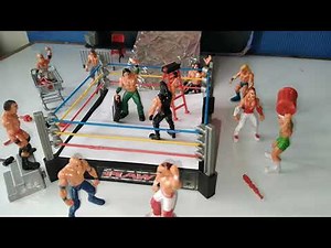 REVISANDO EL PLAYSET DE MINI FIGURAS BOOTLEG DE LA LUCHA LIBRE WWE