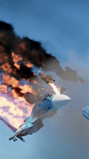 Su-33 Pilot Eject at the Last Moment!