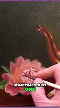 Make a Comma Stroke When Painting Peonies | Oil Painting Tip