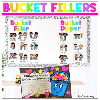 Bucket Filler Activities | Kindness Crafts, Anchor Charts, Bulletin Board