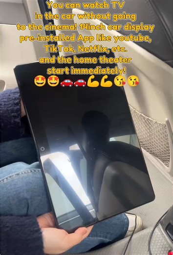 You can watch TV in the car without going to the cinema! 14inch car display pre-installed App like youtube, TikTok, Netflix, etc. and the home theater start immediately! #monitor#carmonitor#carheadrest#headrestmonitor#androidmonitor#cardisplay#LCDscreen#incarentertainment#carmultimediaplayer#carmultimedia#carmultimediasystem#autoentertainment#rearscreen#backscreen#androidscreen#headrest#headseat
