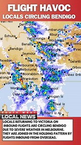 7.4K views · 33 reactions | Some Southwest Victorians are currently circling Bendigo at 17,000 FT waiting for severe weather to subside at Melbourne Airport Melbourne Airport VicEmergency | Fitzmedia Productions / South West Local News | Facebook