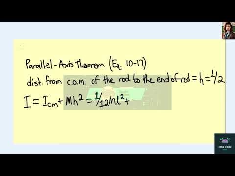 Use the parallel-axis theorem to show that the moment of inertia of a thin rod about an axis perpend