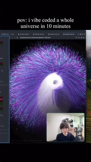 Building a universe in 10 minutes #vibecoding #ai #tech #future #space