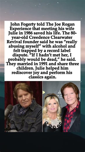 John Fogerty Says Wife Julie Saved His Life: “I Probably Would Be Dead” #JohnFogerty #JulieFogerty