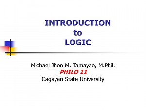 Mastering Logic: A Comprehensive Guide - SlideServe