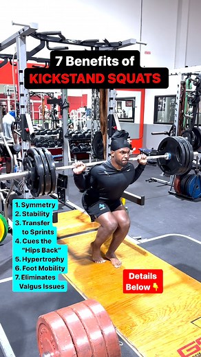 9.4K views · 55 reactions | 7 Benefits of Kickstand Squats!! Congrats...