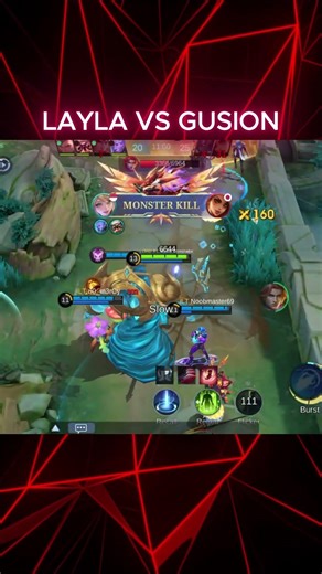 LAYLA VS GUSION | MLBB | #mobilelegends #mlbb #shorts