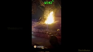 California Highway Patrol officers rescue man from burning SUV...