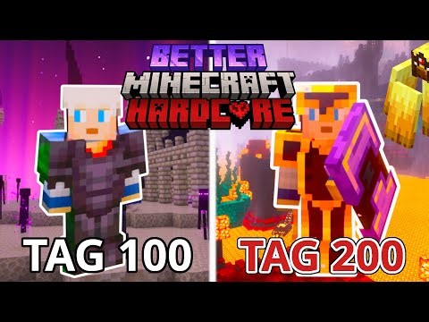 Ich überlebe 200 Tage im Better Minecraft Modpack im Hardcore Modus