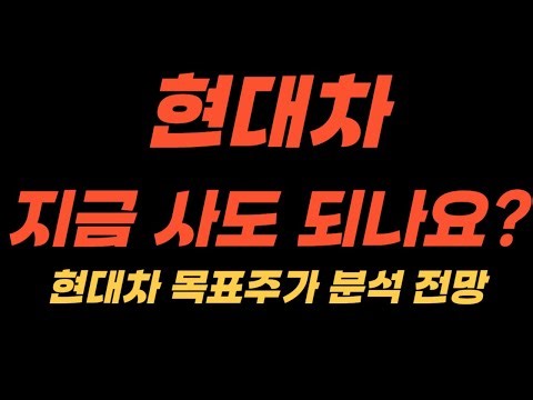 현대차 지금 사도 되나요? | 현대차 주가 전망 및 분석