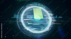 A dynamic holographic heatmap displaying the performance of various sectors within the portfolio over time.