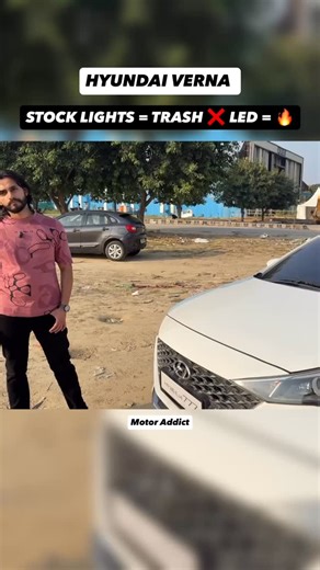 Motor Addict on Instagram: "Verna got new LED headlights + fog lamps installed 😍✨ Night look = next level! Worth the upgrade or waste of money? #VernaMods #LEDHeadlights #FogLampUpgrade #HyundaiVerna #CarLighting #AftermarketLights #ProjectorHeadlamps #CarModification #NightDriveVibes #Verna2025 #CarAccessories #AutoEnthusiast #IndianCarScene #LEDUpgrade #CarLovers"