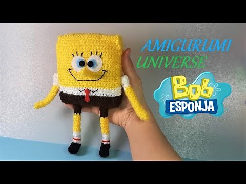 BOB ESPONJA! Tutorial muñeco de ganchillo de Amigurumi Universe.