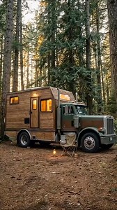 Camping House Built on a Heavy-Duty Truck | Off-Road Adventure Living #americantruck #truckdriverlife #semitruck #truckhouse #offgridliving #longhaul #overlandlife #truckerstyle #tinyhouse #roadlife #mobilehome #forestcamp I | Renova Lab Dream Home
