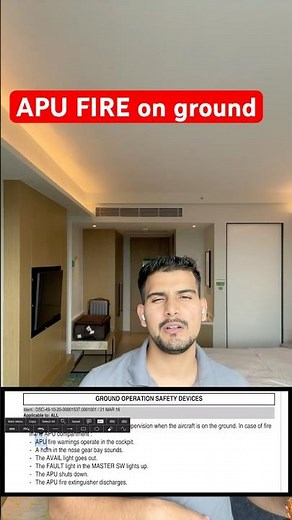 APU FIRE ON GROUND #a320