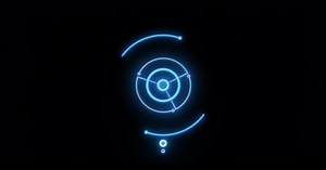 Símbolo Del Proceso Trabajo Formas Líneas Circulares Concepto Futurista Círculo