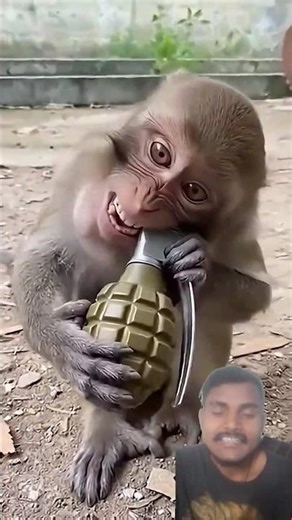 Cute Monkey Fails 🐒🤣 Funny monkey hirarious #shorts #funnymonkey #funny #monkey #viralshorts #viral