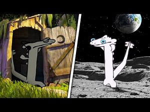 Toothless Dancing at Various Famous Locations