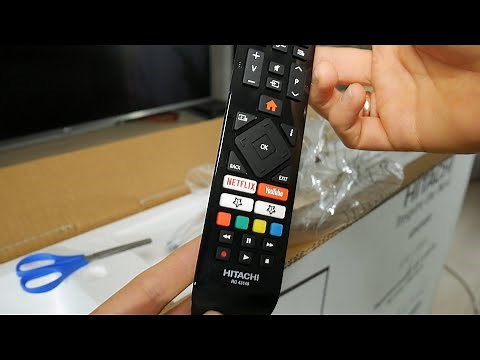 Hitachi Smart TV unboxing & set up & test vs LG