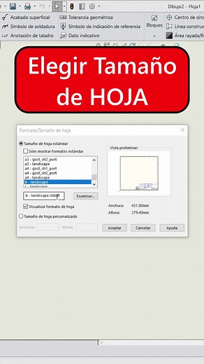 Seleccionar Tamaño de Hoja en SolidWorks: Guía Rápida