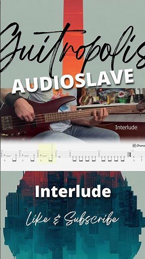How to Play | Like a Stone | Acoustic Interlude | Audioslave | Bass 🔥 Tabs