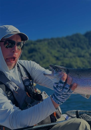 Rainbow Trout From an Inflatable Boat — Quick Fight! #fishing #trout #fish #rainbowtrout #pnw