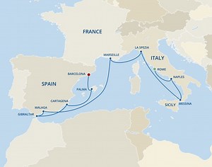 Grand Western Mediterranean - Princess (11 Night Cruise from Rome to Barcelona)