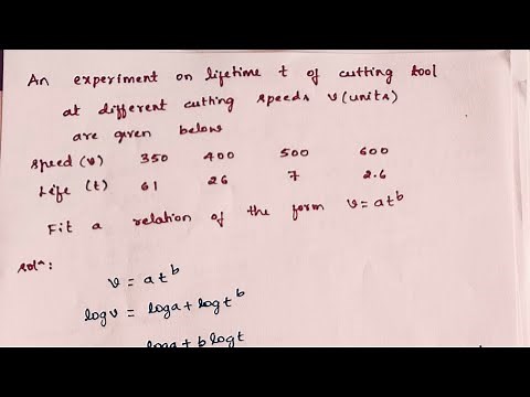 Easily Form the Straight Line Equation y=ax^b | Problem 2 | Curve Fitting | Engineering Maths
