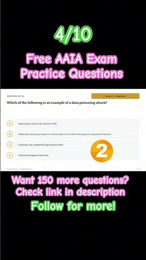 Free ISACA AAIA Exam Question #4/10, Try Before Your Exam!