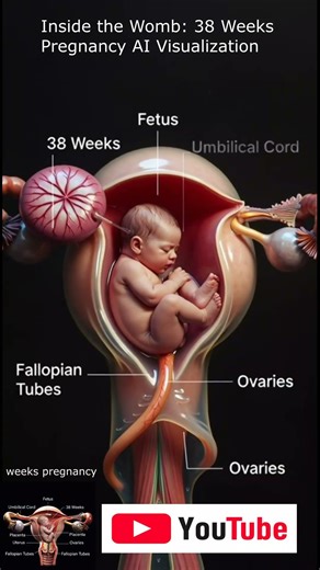 #InsidetheWomb 38 Weeks #Pregnancy #AI #Visualization