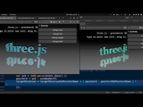 three.js Actor-Viewer architecture based on websocket