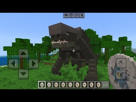 D-Rex Jurassic World Rebirth MOD in Minecraft PE