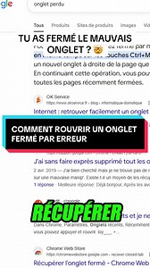 Comment ROUVRIR un onglet fermé sur ton navigateur (Google Chrome, Edge..) sur Windows ! raccourci clavier indispensable pour gagner du temps sur internet !