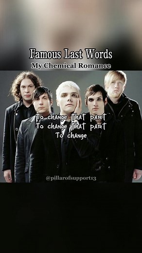 Famous Last Words - My Chemical Romance Full Song with Lyrics