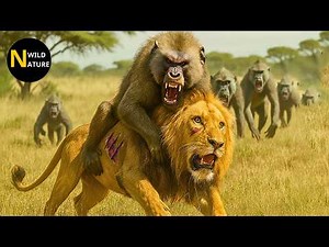 Scary! Baboon Troop Rises Up – A Furious Uprising Against The Lion King | Animal Fights