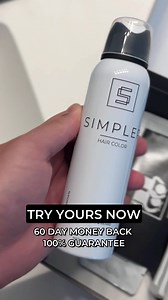 Tired of hiding your grays? 🤔 Say goodbye to bad dye jobs and hello to natural-looking results with Simpler Hair Color! ✨ • Quick application • Refreshed confidence guaranteed! Try risk-free for 60 days - or get a full refund! 💸 | Simpler Hair Color