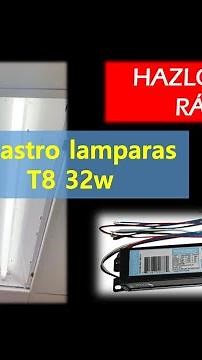Como cambiar balastro / lamparas industriales empotradas o colgantes T8👨🏻‍🔧⚡️💡