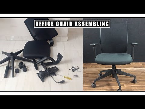 How to assemble office chair II Haworth office chair assemble II office chair assemble guide I chair