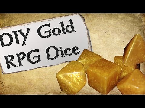 How to Make Your Own Dice Set | Gold Resin Dice