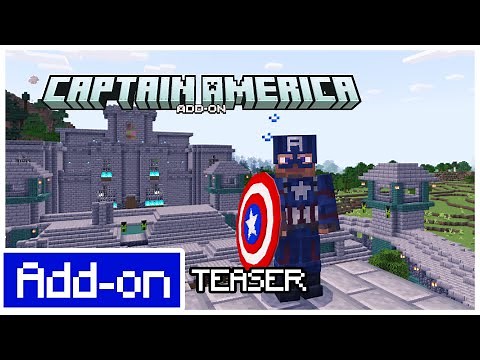 Captain America COMBAT UPDATE (PREVIEW) - ADDON Marvel Superheroes - Minecraft Bedrock 1.21