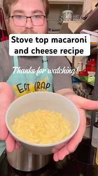 Here’s how to make some super easy￼ Stovetop Macaroni and Cheese! #Macandcheese #recipe