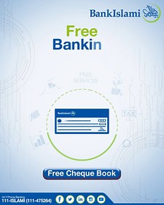 With BankIslami, banking is not only convenient but free as well. Get your FREE Cheque Books with your new or existing accounts, only at BankIslami. #BankIslami #FreeServices #FreeChequeBooks | BankIslami Pakistan Limited