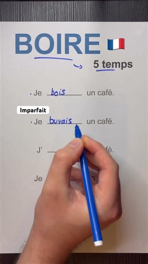 🇫🇷 The verb "to drink" in 5 parts #practicefrench #frenchverbs #studyfrench