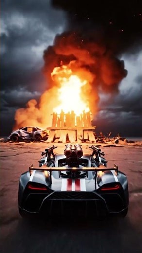 Epic RC Car Battle on Futuristic Track | Slow Motion Explosion & Firepower Chaos 🔥🚗💥